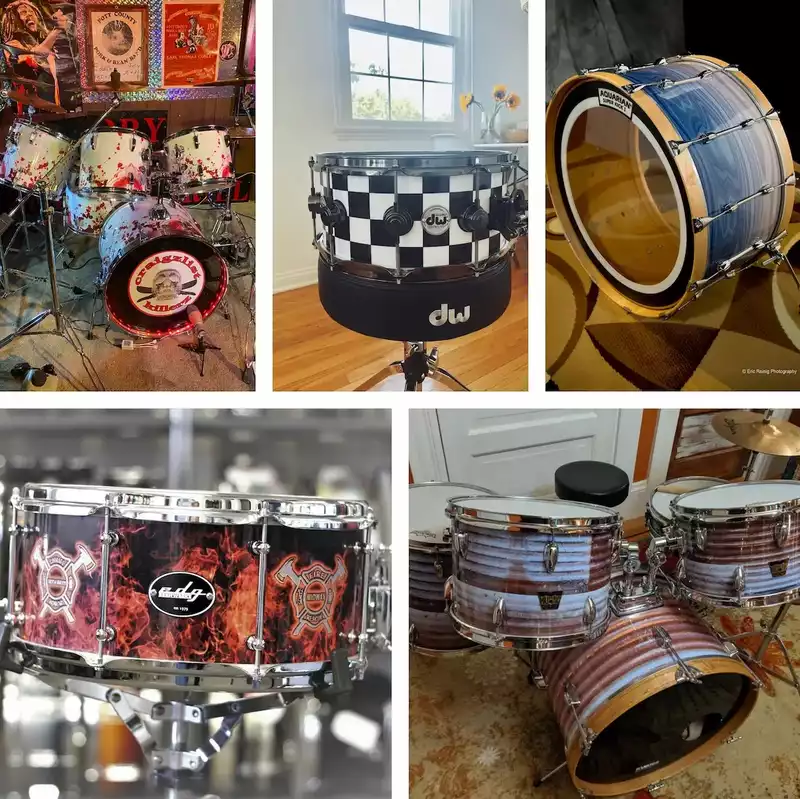 Rockskins drum wrap patterns