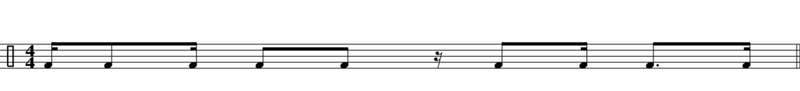 Drumming notation